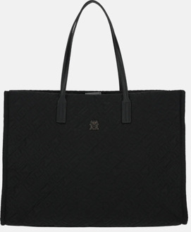 Tommy Hilfiger City tote shopper mono black Zwart - No Size
