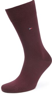 Tommy Hilfiger Classic 2-Pack Sokken Burgundy Zwart - 39-42