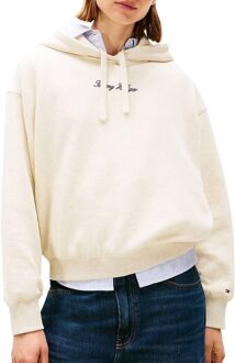 Tommy Hilfiger Classic Script Fleece Hoodie Dames - XL