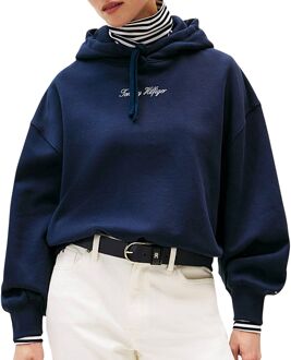 Tommy Hilfiger Classic Script Fleece Hoodie Dames - XL