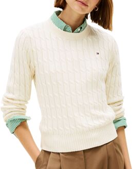 Tommy Hilfiger Co Cable Crew Sweater Dames