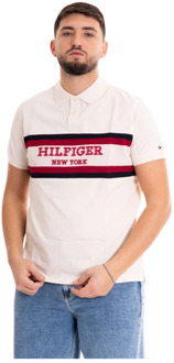 Tommy Hilfiger Colorblock Polo Shirt Regular Fit Tommy Hilfiger , White , Heren - Xl,L,M,S