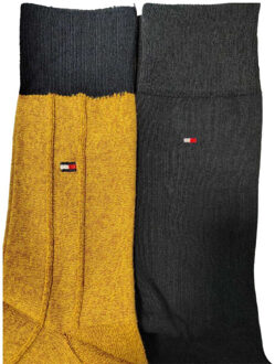 Tommy Hilfiger Contrast sokken voor heren (set van 2) Geel - 38-42