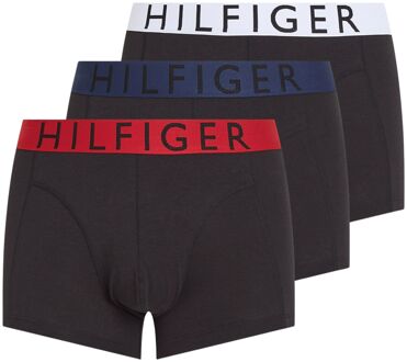 Tommy Hilfiger Contrast Waistband Trunk Boxershorts Heren (3-pack) - S