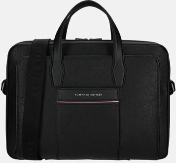 Tommy Hilfiger Corp slim computer bag laptoptas black