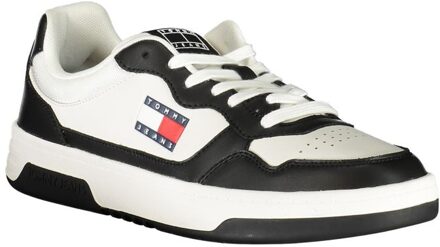 Tommy Hilfiger Court Sneakers Leer Casual - maat EU 46 Wit
