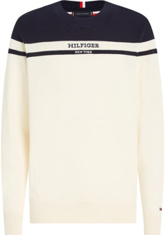 Tommy Hilfiger Crème Sweatshirt Ss24 Tommy Hilfiger , Multicolor , Heren - Xl,L,M,S
