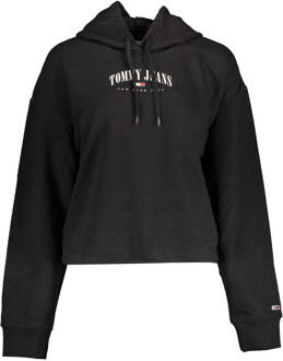 Tommy Hilfiger cropped dames hoodie zwart - L, M, XL, XS