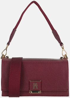 Tommy Hilfiger crossbody tas M deep rouge Donker rood