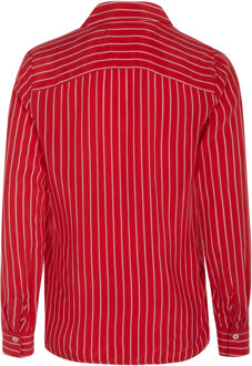 Tommy Hilfiger CUPRO ROPE STP Blouse rood - maat