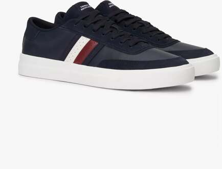 Tommy Hilfiger CUPSET RWB LEATHER Heren Sneakers Desert Sky Blauw - EU 45.5 / UK 10.5