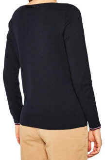 Tommy Hilfiger Dames boot hals sweater top Blauw