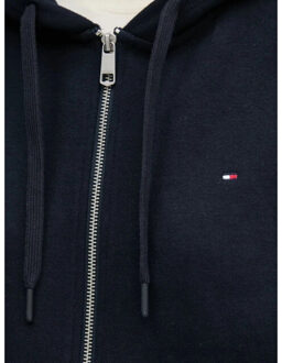 Tommy Hilfiger Dames desert sky full zip hoodie - maat L Blauw