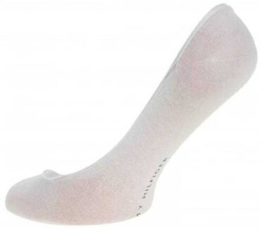 Tommy Hilfiger Dames effen katoen blend voeringsokken (set van 2) Wit - 35-38