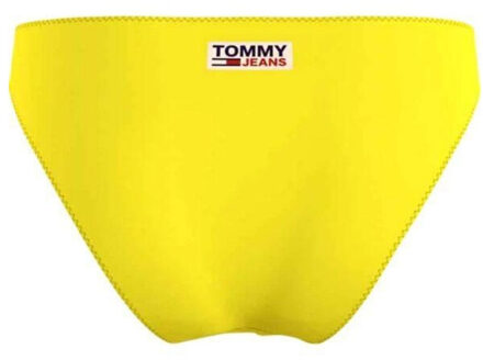 Tommy Hilfiger Dames effen logo bikinibroekje Geel - XS