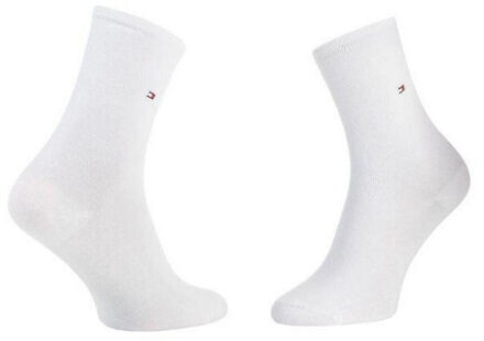 Tommy Hilfiger Dames effen sokken (set van 2) Wit - 39-42