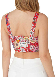 Tommy Hilfiger Dames gebloemde gestreepte tanktop Veelkleurig - M
