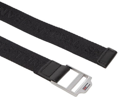Tommy Hilfiger Dames logo riem - maat 80 Zwart