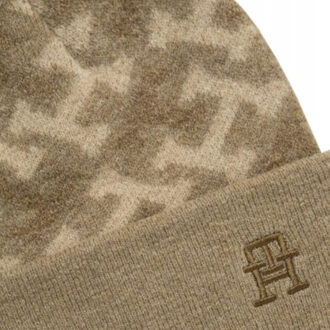 Tommy Hilfiger Dames muts met monogram Bruin - One size