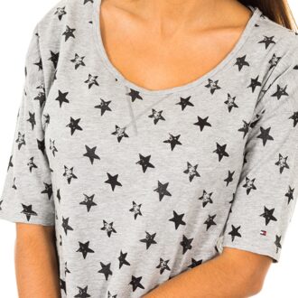 Tommy Hilfiger Dames-T-shirt met 3/4-mouwen en boothals 1487903579 - maat Grijs