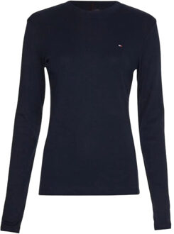 Tommy Hilfiger Dames t-shirt met lange mouwen Zwart - XS