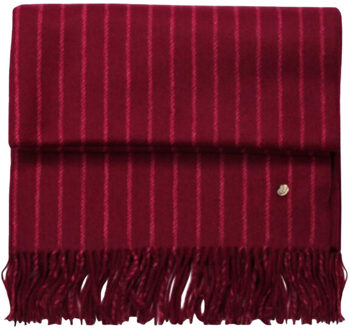 Tommy Hilfiger Dames th verhoogde streep wollen sjaal Grijs - One size