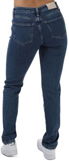 Tommy Hilfiger Dames Tommy Hilfiger Rome Mid Rise Straight Jeans in Denim Blauw - 27 Normaal