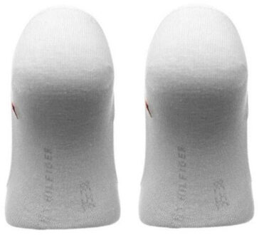 Tommy Hilfiger Damessokken met logogaren (set van 2) - maat 35-38 Wit