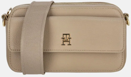 Tommy Hilfiger Distinct crossbody tas coastal taupe