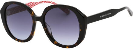 Tommy Hilfiger Donkergrijze SF Lens Havana Bruine Zonnebril