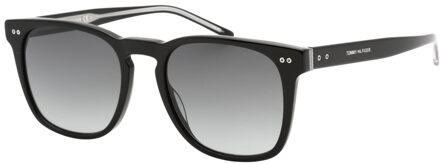 Tommy Hilfiger donkergrijze SF zwarte zonnebril met lens