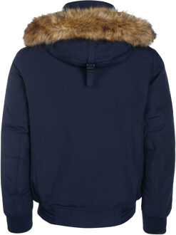 Tommy Hilfiger Donsjack met afneembare kraag van imitatiebont Donkerblauw - XXL