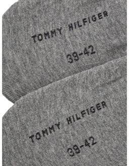 Tommy Hilfiger Effen heren binnensokken (set van 2) Grijs - 43-47