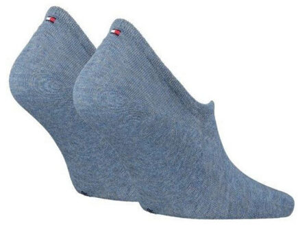 Tommy Hilfiger Effen heren binnensokken (set van 2) - maat 39-42 Zilver
