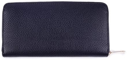 Tommy Hilfiger Embleem Ritsportemonnee - maat Blauw