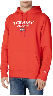 Tommy Hilfiger Entry Crew Hoodie Heren rood - XXL