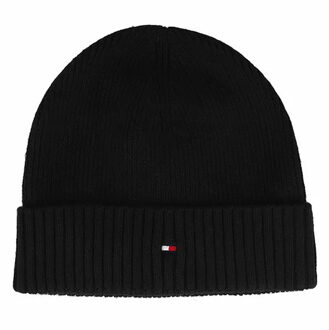 Tommy Hilfiger Essential Flag Beanie Heren zwart - 1-SIZE