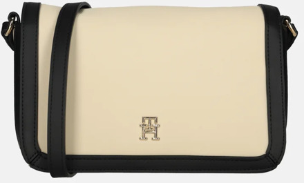 Tommy Hilfiger Essential flap crossbody tas beige