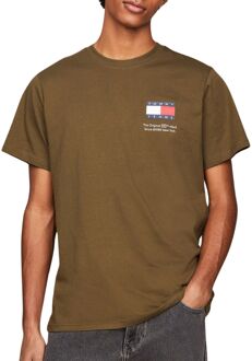 Tommy Hilfiger Essential Logo Slim Fit Shirt Heren donkergroen