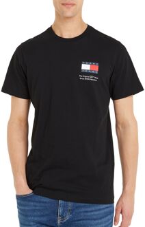 Tommy Hilfiger Essential Logo Slim Fit Shirt Heren zwart - M