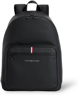 Tommy Hilfiger essential pique rugzak black Zwart - 7827