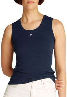 Tommy Hilfiger Essential Ribbed Flag Embroidery Slim Tanktop Dames - L