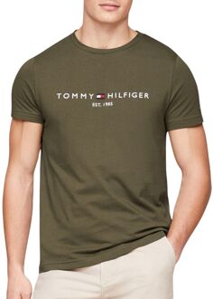 Tommy Hilfiger Essential Shirt Heren donkergroen - L