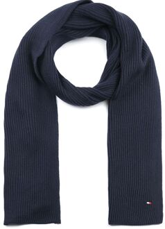 Tommy Hilfiger Essential Sjaal Navy  - Donkerblauw
