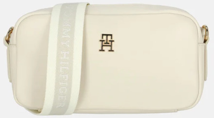 Tommy Hilfiger Essentiel crossbody tas soft cream Ecru