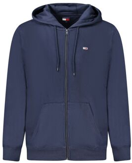 Tommy Hilfiger Essentiële Zipup Hoodie Klassieke Pasvorm Donkerblauw - XL