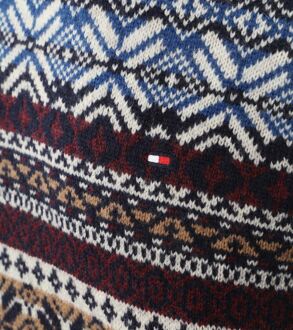 Tommy Hilfiger Fairisle Trui Print Camel Multicolour