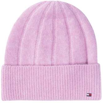 Tommy Hilfiger Flag Fluffy Beanie Dames - 1 SIZE