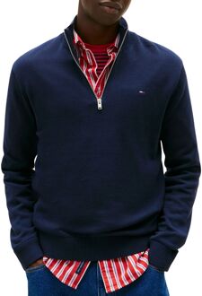 Tommy Hilfiger Flag Quarter-Zip Sweater Heren - M