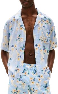 Tommy Hilfiger Flower Print Bowling Overhemd Heren - L